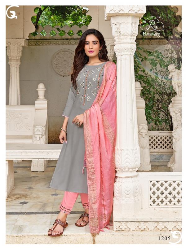 Banwery Chunari Rayon Designer Readymade Salwar 